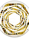 Modern gold luxury pattern - Modern Round or Oval Wall Mirror - Whirl