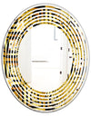 Modern gold luxury pattern - Modern Round or Oval Wall Mirror - Wave