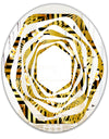 Modern gold luxury pattern - Modern Round or Oval Wall Mirror - Whirl