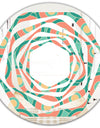 Retro Circular Pattern VI - Modern Round or Oval Wall Mirror - Whirl