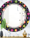 Retro Circular Moons - Modern Round or Oval Wall Mirror - Triple C