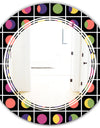 Retro Circular Moons - Modern Round or Oval Wall Mirror - Triple C