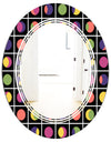 Retro Circular Moons - Modern Round or Oval Wall Mirror - Triple C