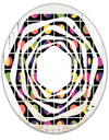 Retro Circular Moons - Modern Round or Oval Wall Mirror - Whirl