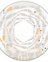 Retro Geometrical Pattern II - Modern Round or Oval Wall Mirror - Whirl