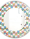 Retro Ornamental Design II - Modern Round or Oval Wall Mirror - Wave