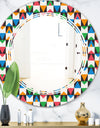 Retro Ornamental Design II - Modern Round or Oval Wall Mirror - Triple C
