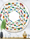 Retro Ornamental Design II - Modern Round or Oval Wall Mirror - Whirl