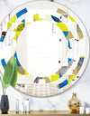 Circular Retro Design I - Modern Round or Oval Wall Mirror - Space