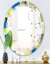 Circular Retro Design I - Modern Round or Oval Wall Mirror - Triple C