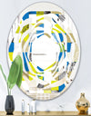 Circular Retro Design I - Modern Round or Oval Wall Mirror - Whirl