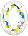 Circular Retro Design I - Modern Round or Oval Wall Mirror - Quatrefoil