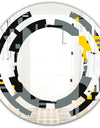 Retro Abstract Design I - Modern Round or Oval Wall Mirror - Space