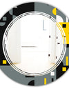 Retro Abstract Design I - Modern Round or Oval Wall Mirror - Triple C