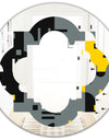 Retro Abstract Design I - Modern Round or Oval Wall Mirror - Quatrefoil