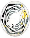 Retro Abstract Design I - Modern Round or Oval Wall Mirror - Whirl