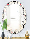 Retro Abstract Design IX - Modern Round or Oval Wall Mirror - Triple C