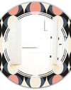Retro Circular Pattern II - Modern Round or Oval Wall Mirror - Triple C