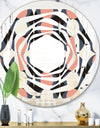 Retro Circular Pattern II - Modern Round or Oval Wall Mirror - Whirl