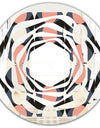 Retro Circular Pattern II - Modern Round or Oval Wall Mirror - Whirl