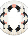 Retro Circular Pattern II - Modern Round or Oval Wall Mirror - Quatrefoil