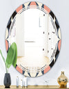 Retro Circular Pattern II - Modern Round or Oval Wall Mirror - Triple C