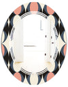 Retro Circular Pattern II - Modern Round or Oval Wall Mirror - Triple C