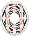 Retro Circular Pattern II - Modern Round or Oval Wall Mirror - Whirl