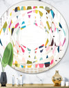 Diamond Retro VII - Modern Round or Oval Wall Mirror - Whirl