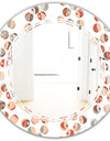 Retro Abstract Design XIX - Modern Round or Oval Wall Mirror - Triple C