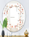 Retro Abstract Design XIX - Modern Round or Oval Wall Mirror - Space