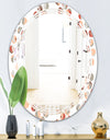 Retro Abstract Design XIX - Modern Round or Oval Wall Mirror - Triple C