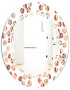 Retro Abstract Design XIX - Modern Round or Oval Wall Mirror - Triple C