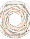 Retro Indian Floral Batik II - Modern Round or Oval Wall Mirror - Whirl