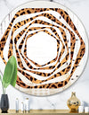 Leopard Fur Safari III - Modern Round or Oval Wall Mirror - Whirl