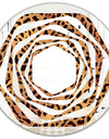 Leopard Fur Safari III - Modern Round or Oval Wall Mirror - Whirl