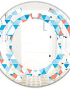 Triangular Retro Design II - Modern Round or Oval Wall Mirror - Space