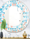 Triangular Retro Design II - Modern Round or Oval Wall Mirror - Wave