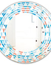 Triangular Retro Design II - Modern Round or Oval Wall Mirror - Wave