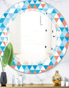 Triangular Retro Design II - Modern Round or Oval Wall Mirror - Triple C