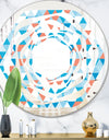 Triangular Retro Design II - Modern Round or Oval Wall Mirror - Whirl