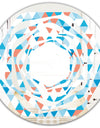 Triangular Retro Design II - Modern Round or Oval Wall Mirror - Whirl