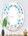 Triangular Retro Design II - Modern Round or Oval Wall Mirror - Space