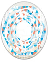 Triangular Retro Design II - Modern Round or Oval Wall Mirror - Whirl
