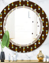 Geometric Mod Dots - Modern Round or Oval Wall Mirror - Triple C