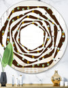 Geometric Mod Dots - Modern Round or Oval Wall Mirror - Whirl
