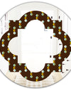 Geometric Mod Dots - Modern Round or Oval Wall Mirror - Quatrefoil