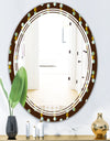 Geometric Mod Dots - Modern Round or Oval Wall Mirror - Triple C