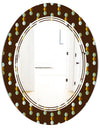 Geometric Mod Dots - Modern Round or Oval Wall Mirror - Triple C