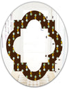 Geometric Mod Dots - Modern Round or Oval Wall Mirror - Quatrefoil